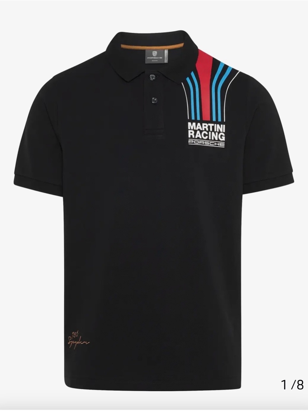 Porsche Martini Racing Black Polo Shirt